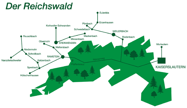 Karte Reichswald