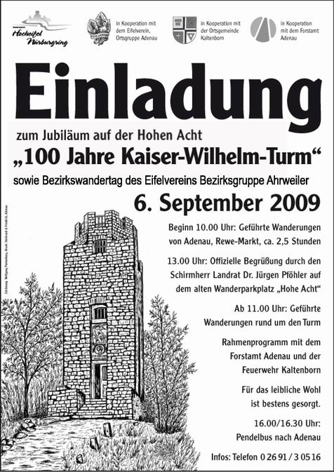 Plakat "Kaiser-Wilhelm-Turm"