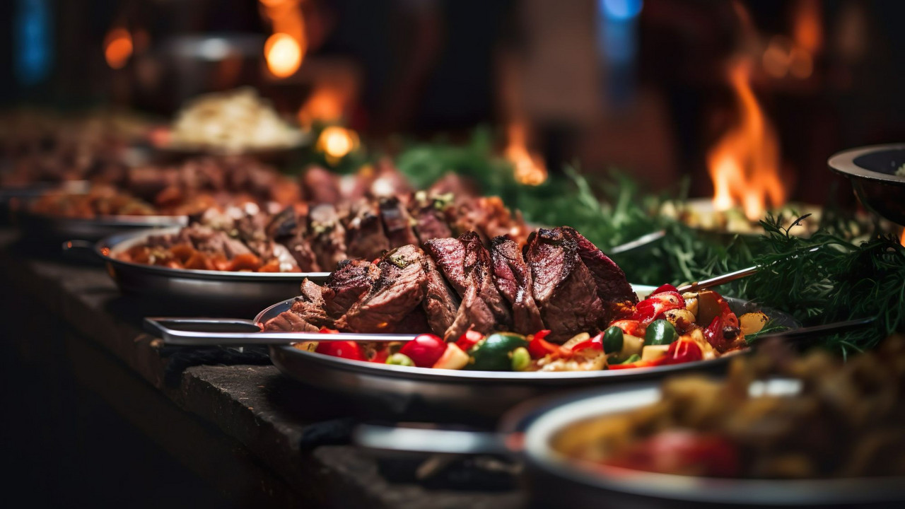 Weihnachtsbraten Das Bild zeigt einen Wildbraten.