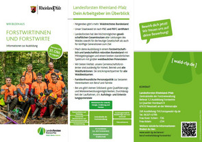 Info-Faltblatt zum Forstwirtberuf