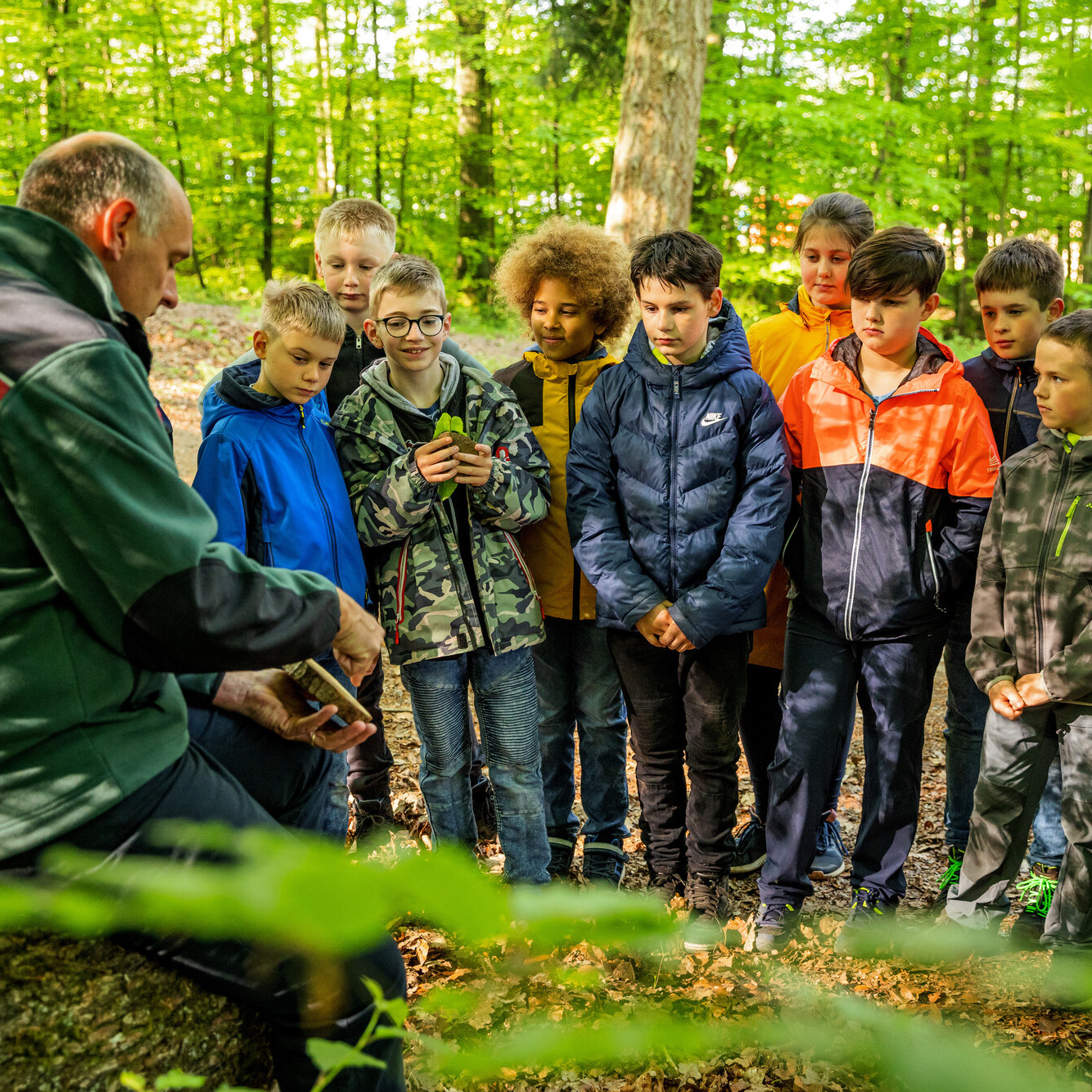 Ferien im Wald, Waldpädagogik, Ferienfreizeit Das Bild zeigt: Ferien im Wald, Waldpädagogik, Ferienfreizeit