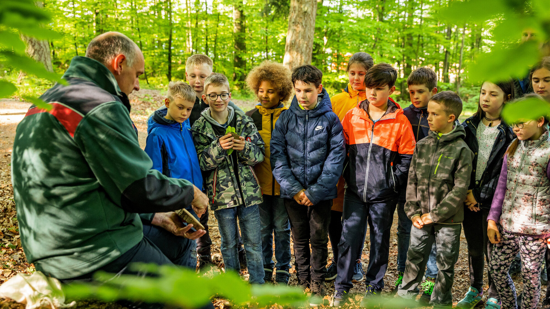 Ferien im Wald Das Bild zeigt: Ferien im Wald, Waldpädagogik, Ferienfreizeit