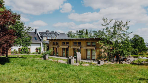 Forstrevier Buch, Forstrevier Emmelshausen Das Bild zeigt das Forstamtsgebäude Kastellaun