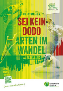 Poster der Ausstellung "Sei kein Dodo"