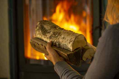 Brennstoff Holz und Feuerstätte