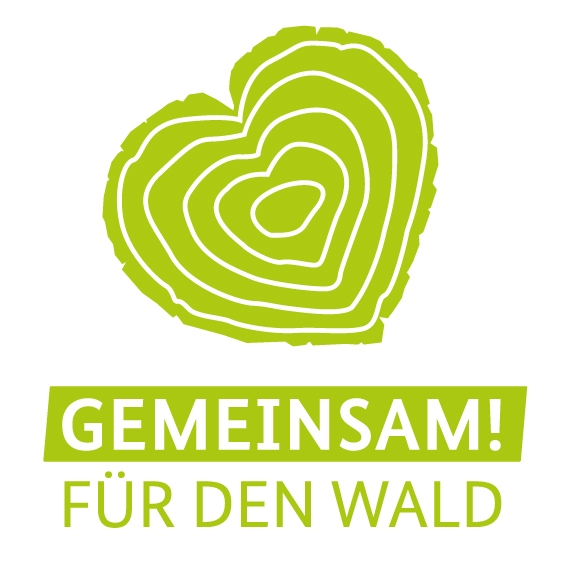 Logo "Gemeinsam für den Wald" Das Bild zeigt das Logo "Gemeinsam für den Wald"